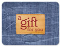 gift card holder gold swirl